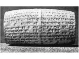 Clay cylinder of Nabonidus, King of Babylon mentioning his son Belshazzar.